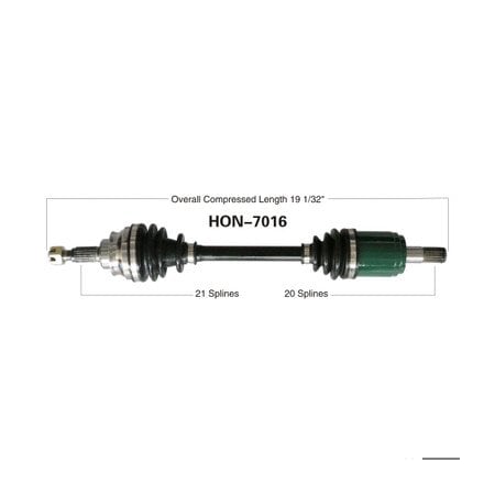 Wide Open OE Replacement CV Axle for HONDA FRONT RIGHT TRX650FA/4TRAX/RINCON03-0 HON-7016